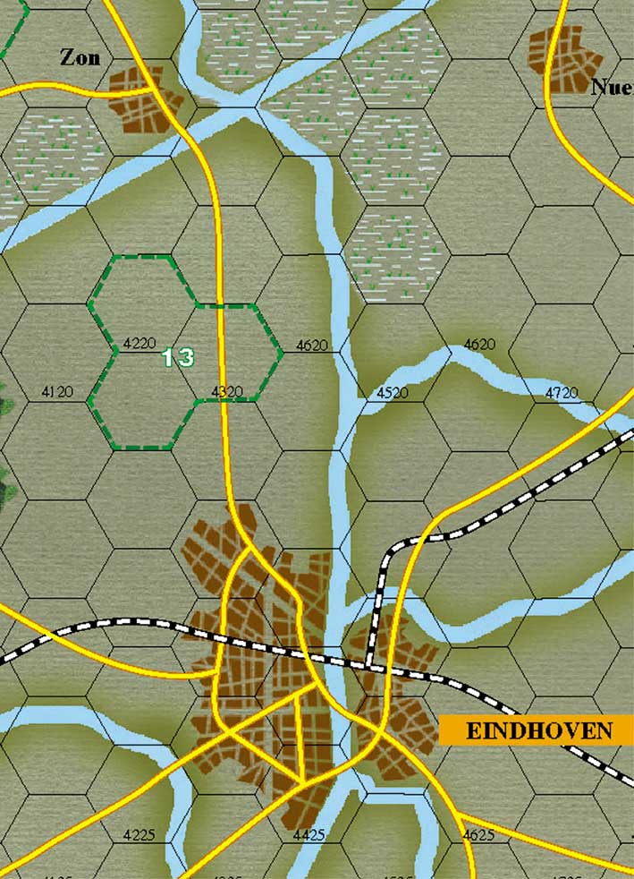 Strategic Wargame Arnhem 1944 map