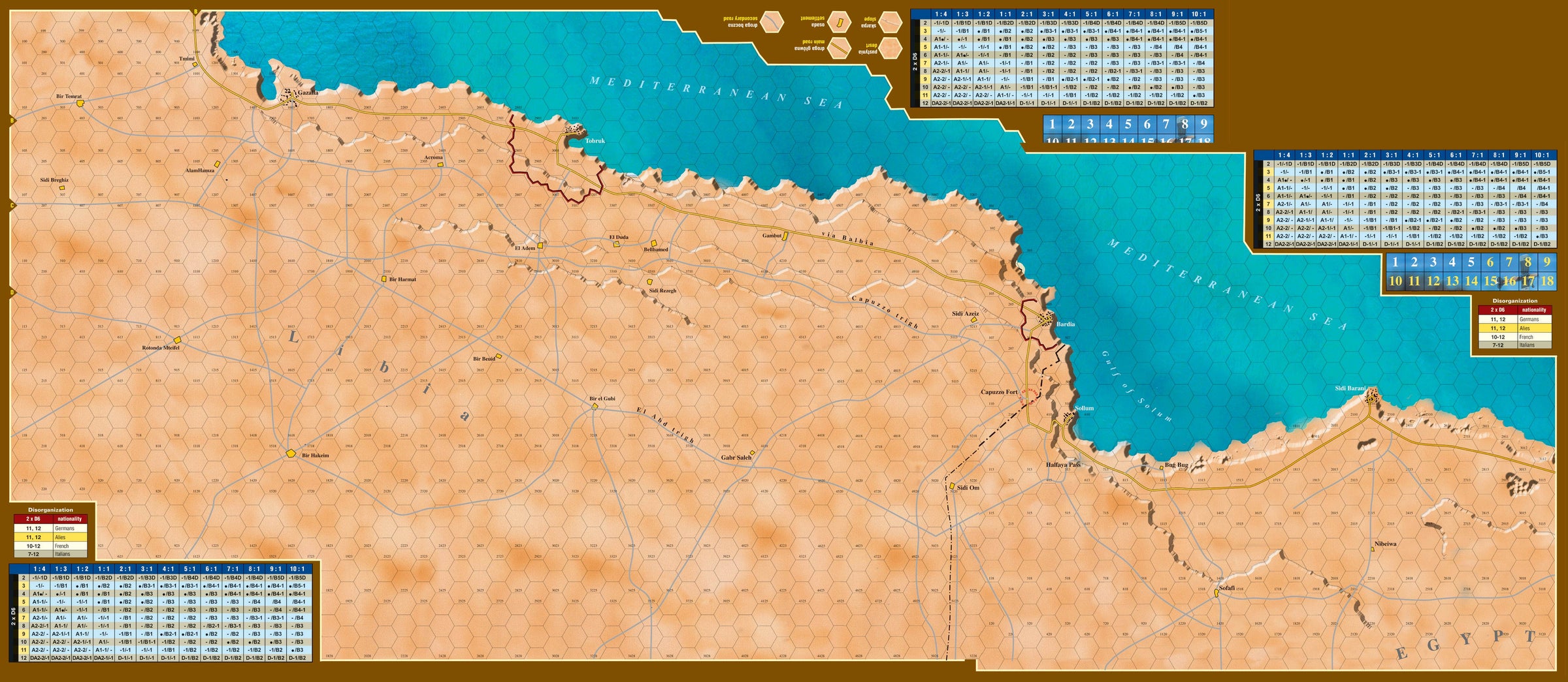 Desert Rats Map Desert Rats 1940 - 42 | – Strategy wargames store