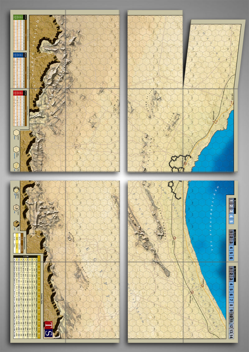 Hard map to the El-Alamein 1942