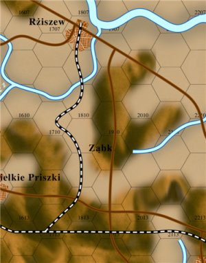 Kanev 1943 war game map